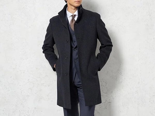 スタンドカラーコート