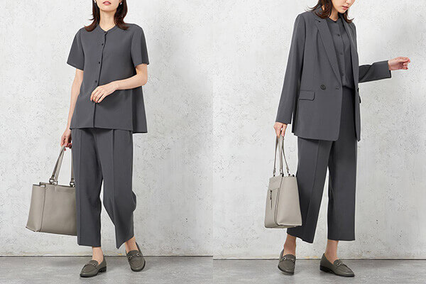 春夏にピッタリなセットアップのビジカジコーデ