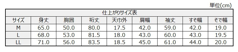 サイズチャート