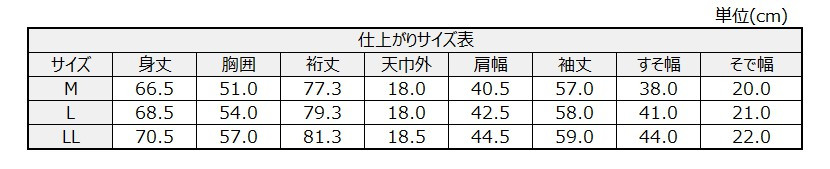 サイズチャート