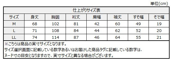 サイズチャート