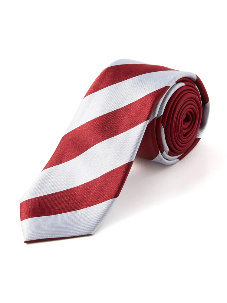 【シルク混】ネクタイナロー細めストライプnero