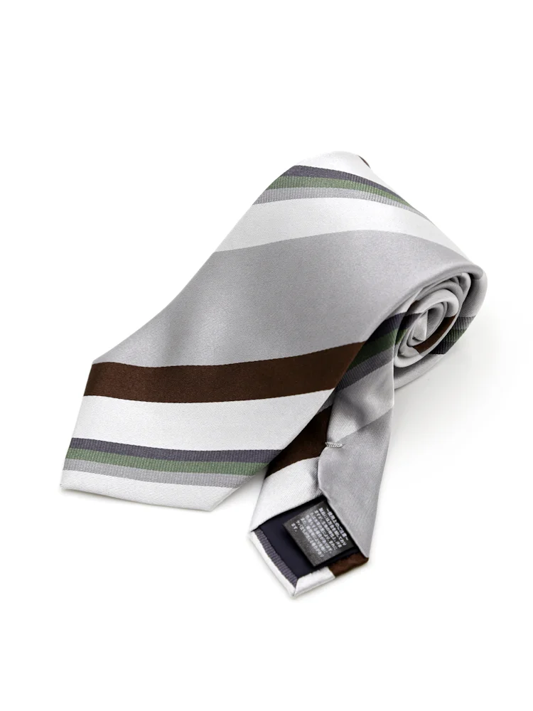 【シルク100%】ネクタイレギュラーストライプリッケンバッカー