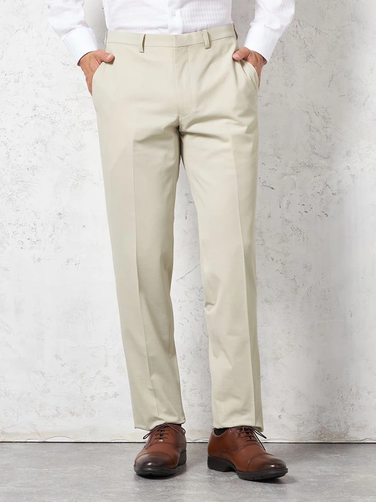 【ウォッシャブル】パンツスラックスノータック【i-Pants-アイパンツ-】カルキュロニットストレッチバーズアイnero【スリムデザイン】