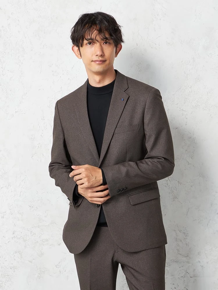 【KATHARINEEHAMNETT-キャサリン・イー・ハムネット-】ジャケット【セットアップ対応可】ＫＥＨウールライク合繊セットアップジャケット小柄キャサリンＥハムネット秋冬