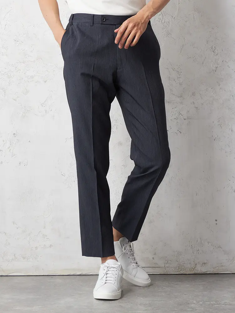 【ＫＡＴＨＡＲＩＮＥＥＨＡＭＮＥＴＴ】デニム風セットアップパンツノータックキャサリンＥハムネットウォッシャブルストレッチ春夏