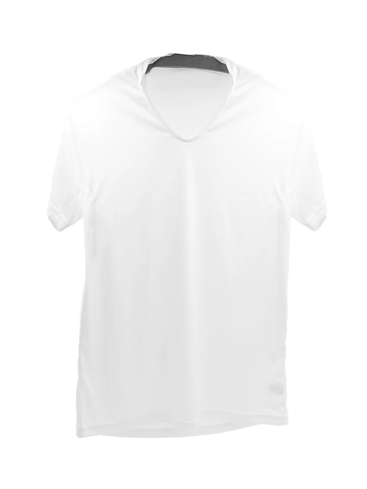 【防汚加工】アンダーウェアインナー450-0INNER半袖U首（後衿高）シャツ下着無地春夏