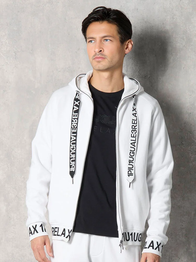 【1PIU1UGUALE3RELAX】HEMLOGOフーディ通年（ウノピゥウノウグァーレトレ）