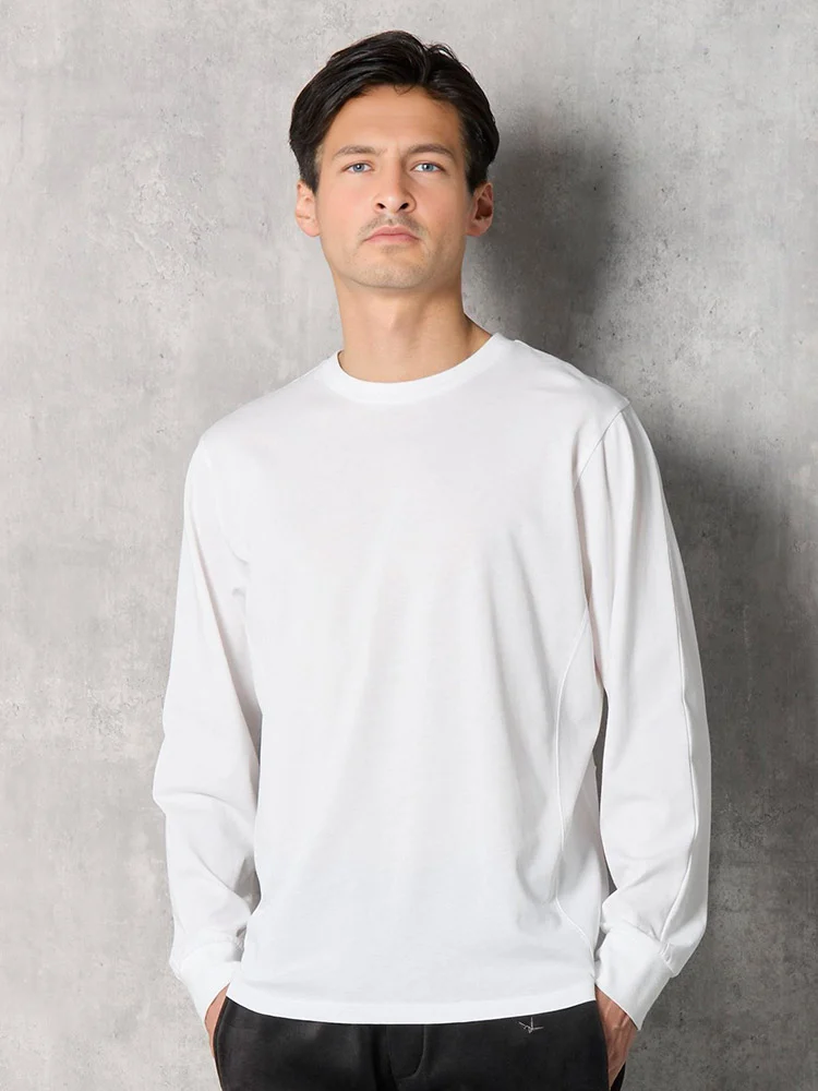 【1PIU1UGUALE3RELAX】BACKLOGOロングスリーブシャツ通年（ウノピゥウノウグァーレトレ）