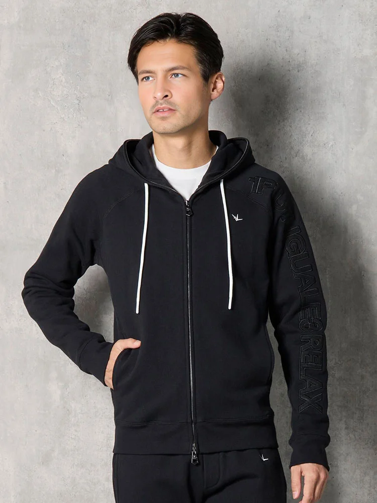 【1PIU1UGUALE3RELAX】SLEEVELOGOフーディ通年（ウノピゥウノウグァーレトレ）