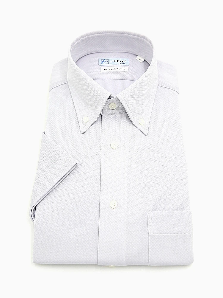 【完全ノーアイロン】半袖アイシャツボタンダウン【DRYAIR生地使用】通気性マイクロチェックワイシャツi-shirt春夏
