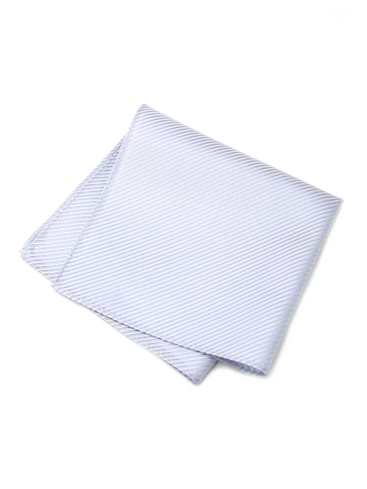 【シルク100%】ポケットチーフツイルジャガード織柄無地通年