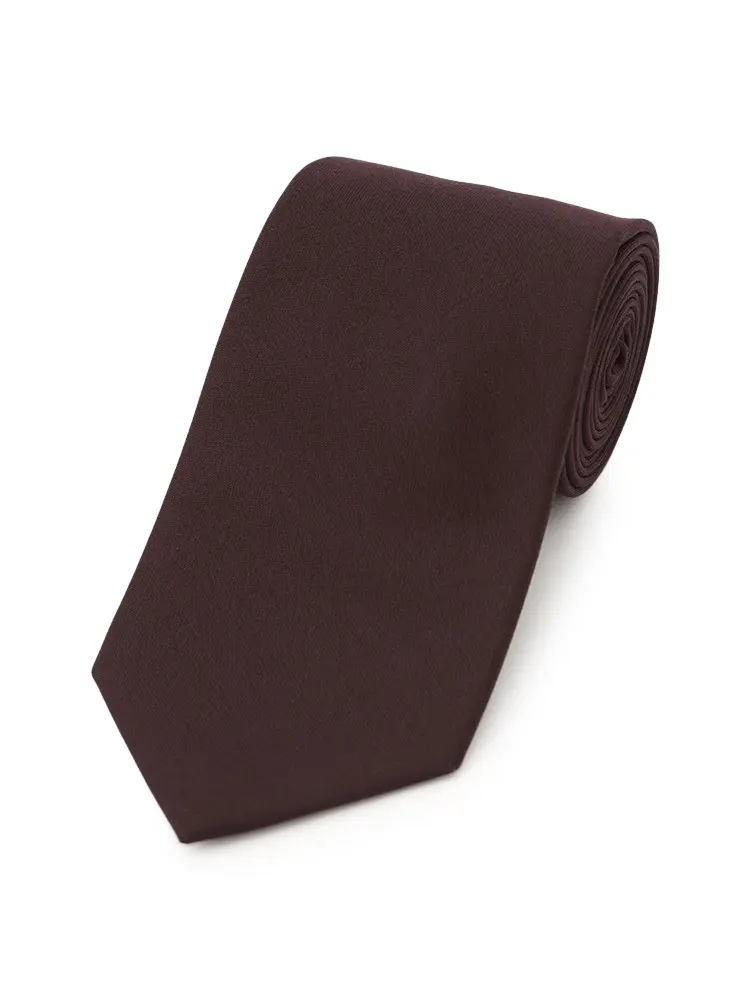 【リッケンバッカーホワイト】 スーツ生地 ネクタイ 無地 レギュラー 秋冬