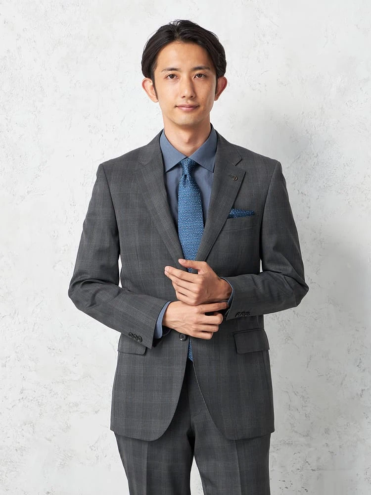 【KATHARINE E HAMNETT-キャサリン・イー・ハムネット-】スーツ 2つボタン ＫＡＴＨＡＲＩＮＥ Ｅ ＨＡＭＮＥＴＴ ２Ｐ 上下ウォッシャブル チェック キャサリン Ｅ ハムネット 秋冬